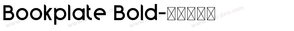 Bookplate Bold字体转换